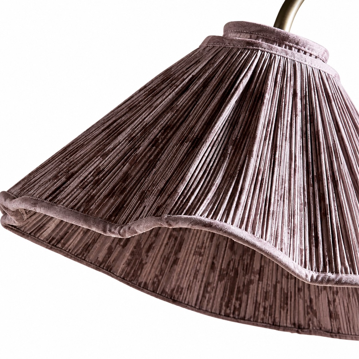Maelis Vintage Pleated Shade Gooseneck Floor Light