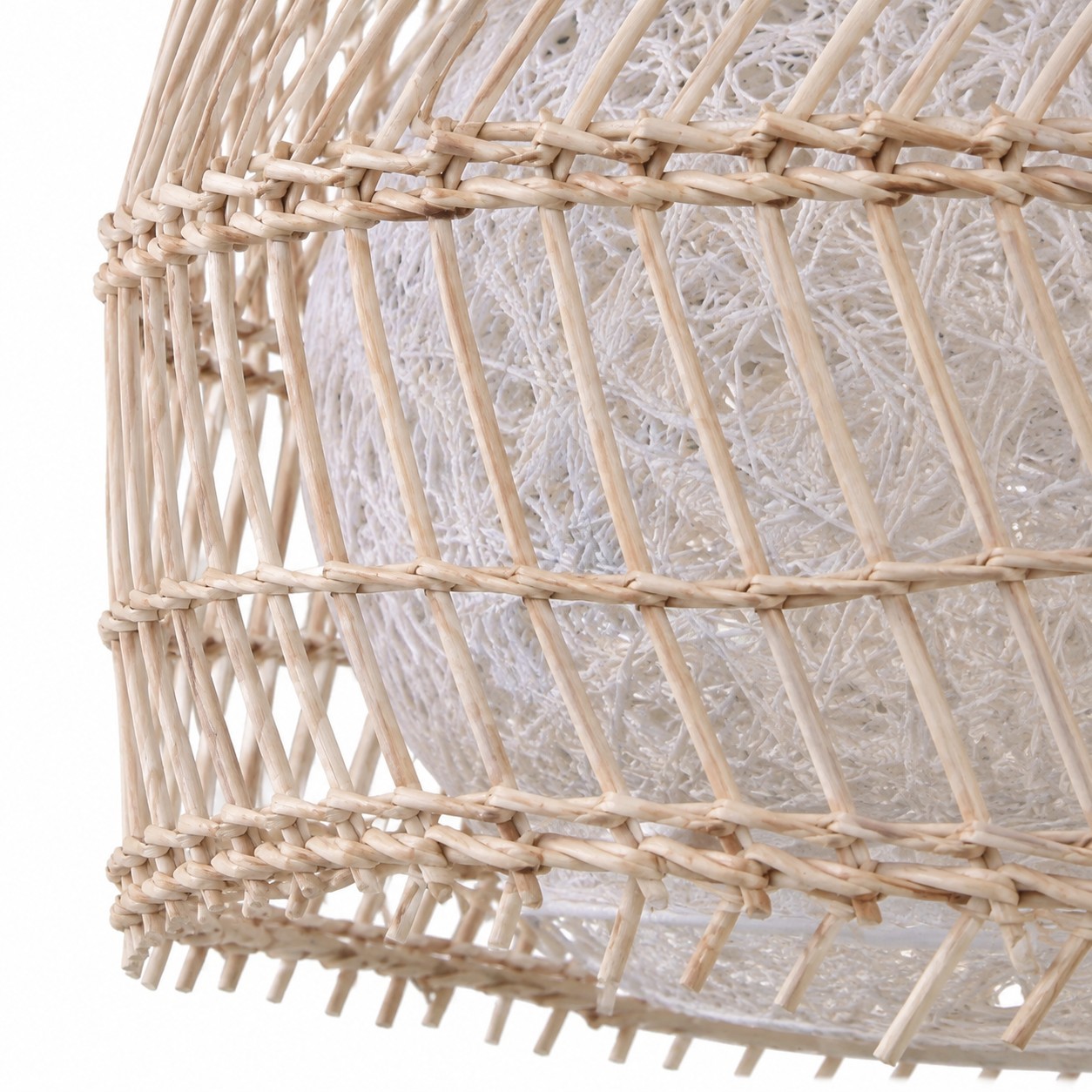 Clioan Bohemian Woven Rattan Pendant Light