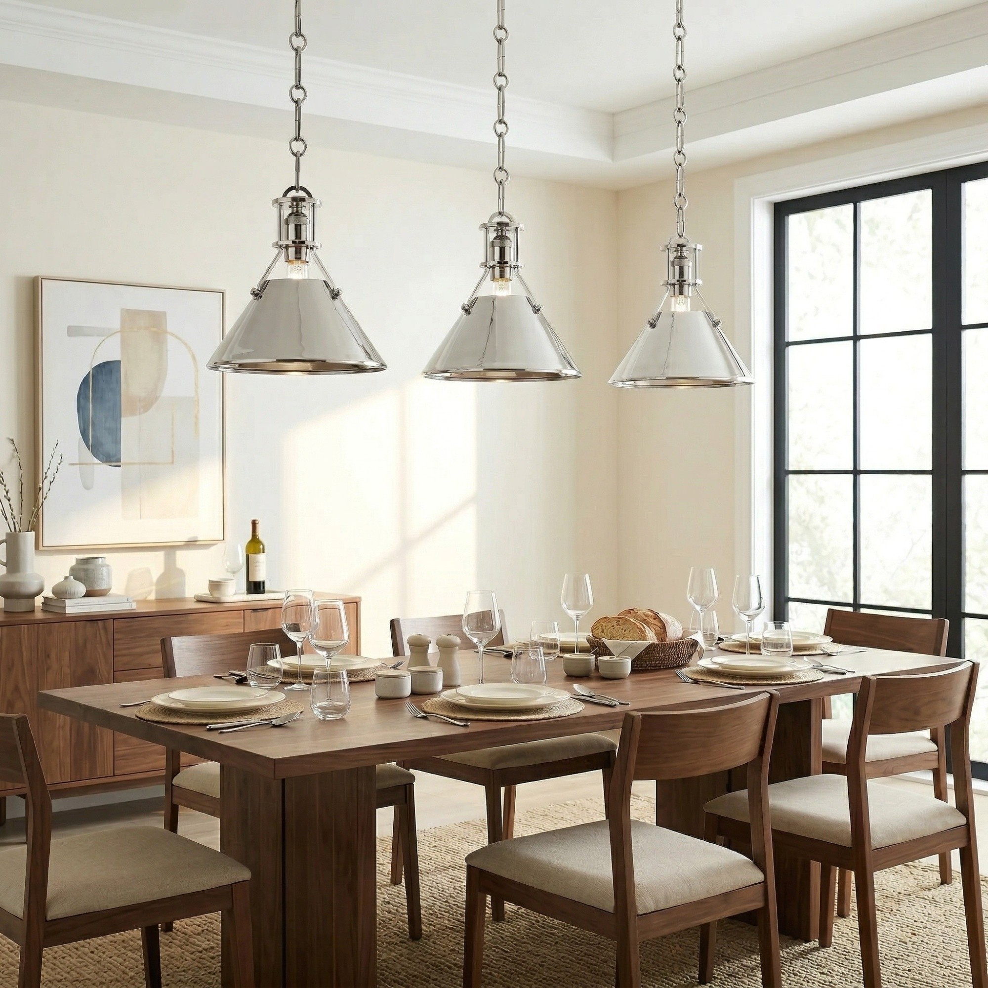 Retro Metal Cone Pendant Light