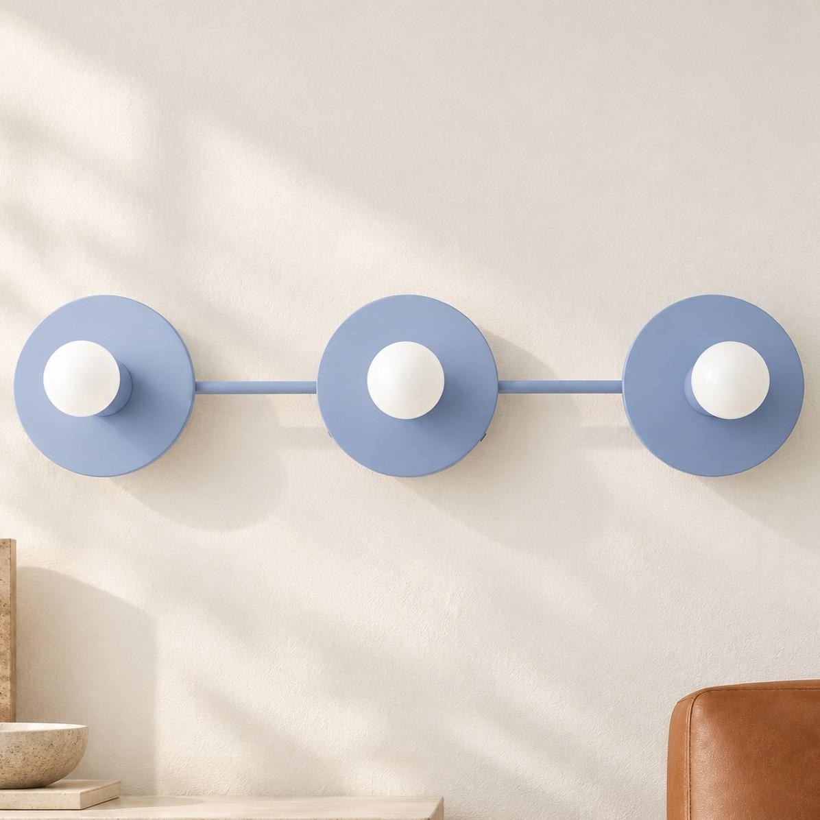 Marnie Nordic Colorful 3 Light Vanity Wall Light