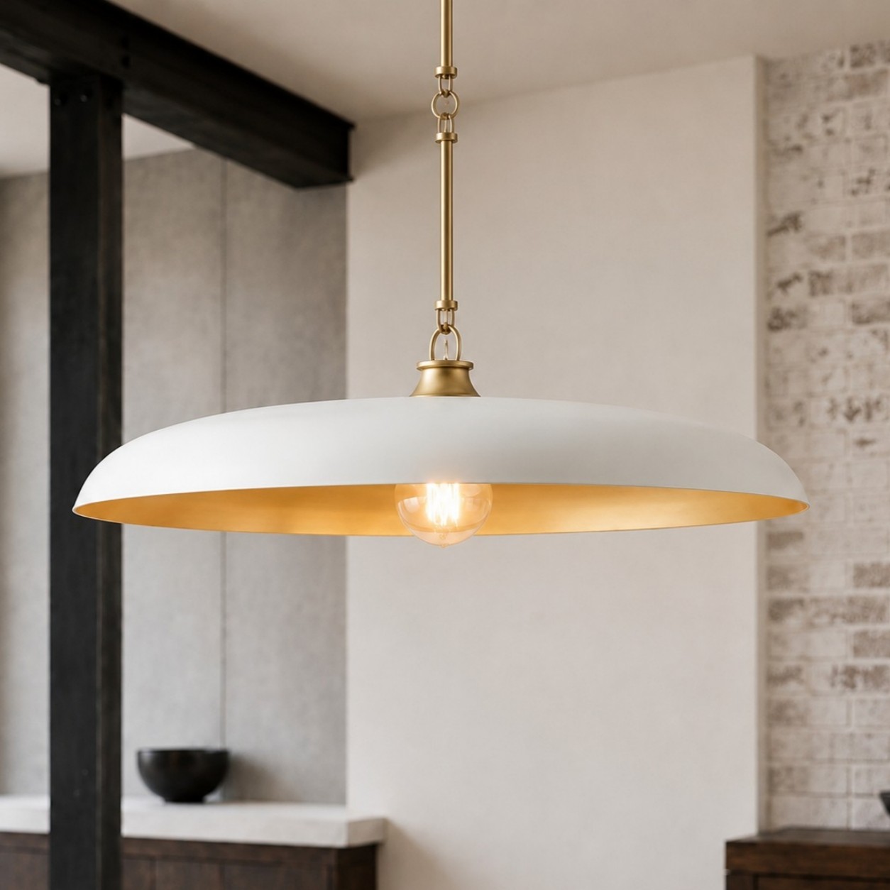 Leila Industrial Rustic Bronze Cone Shade Pendant Light
