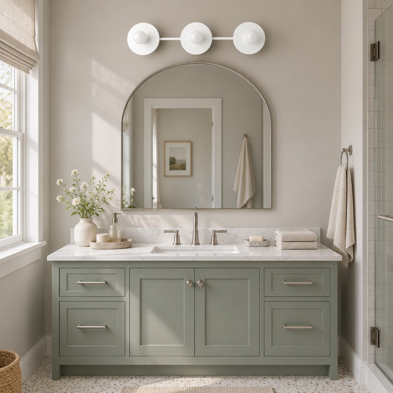 Marnie Nordic Colorful 3 Light Vanity Wall Light