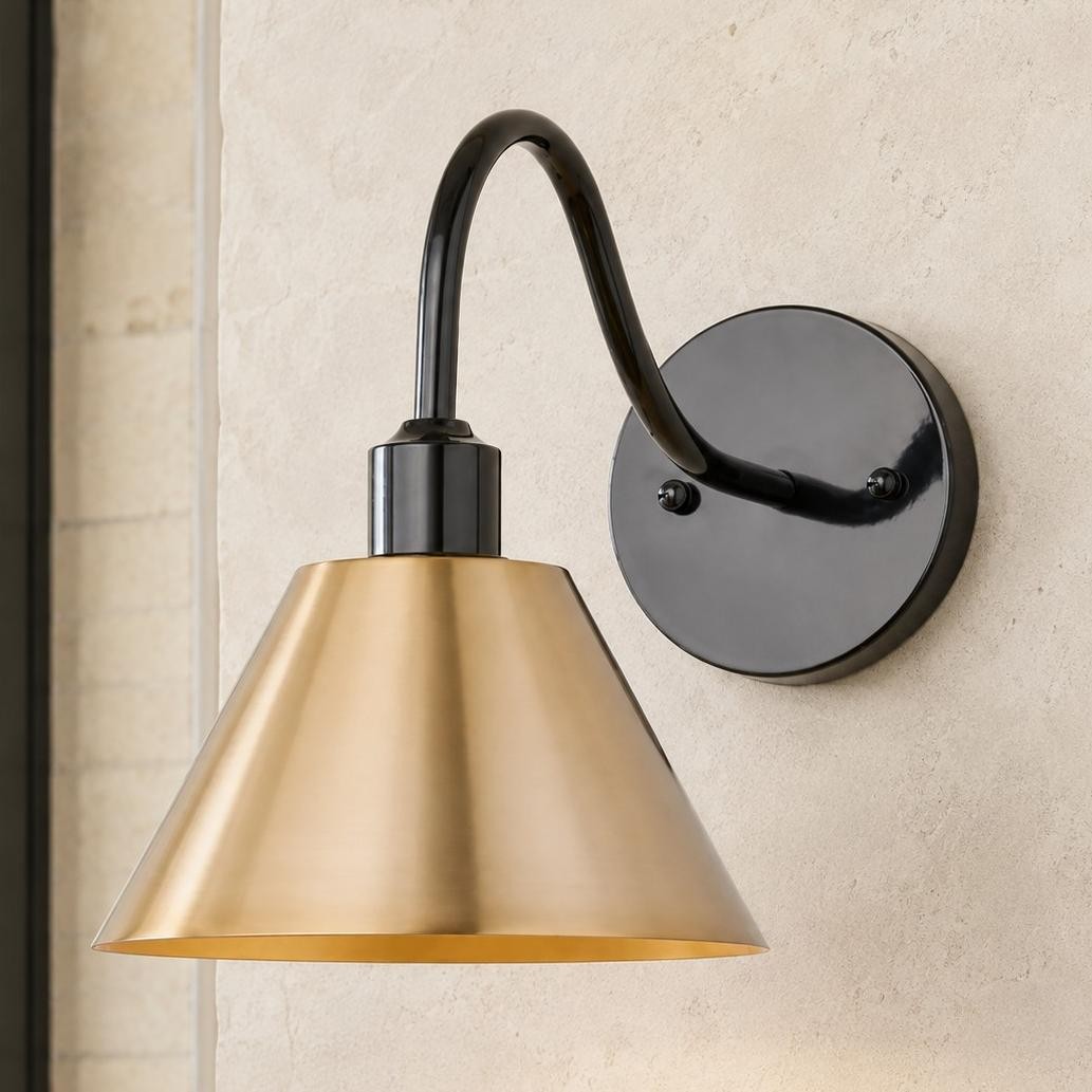Ferm Minimalist Industrial Tapered Sconce