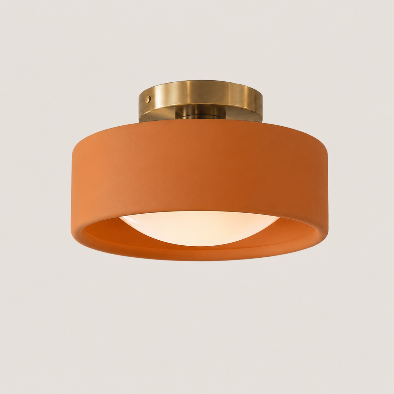 Aura Modern Porcelain Flush Mount Ceiling Light