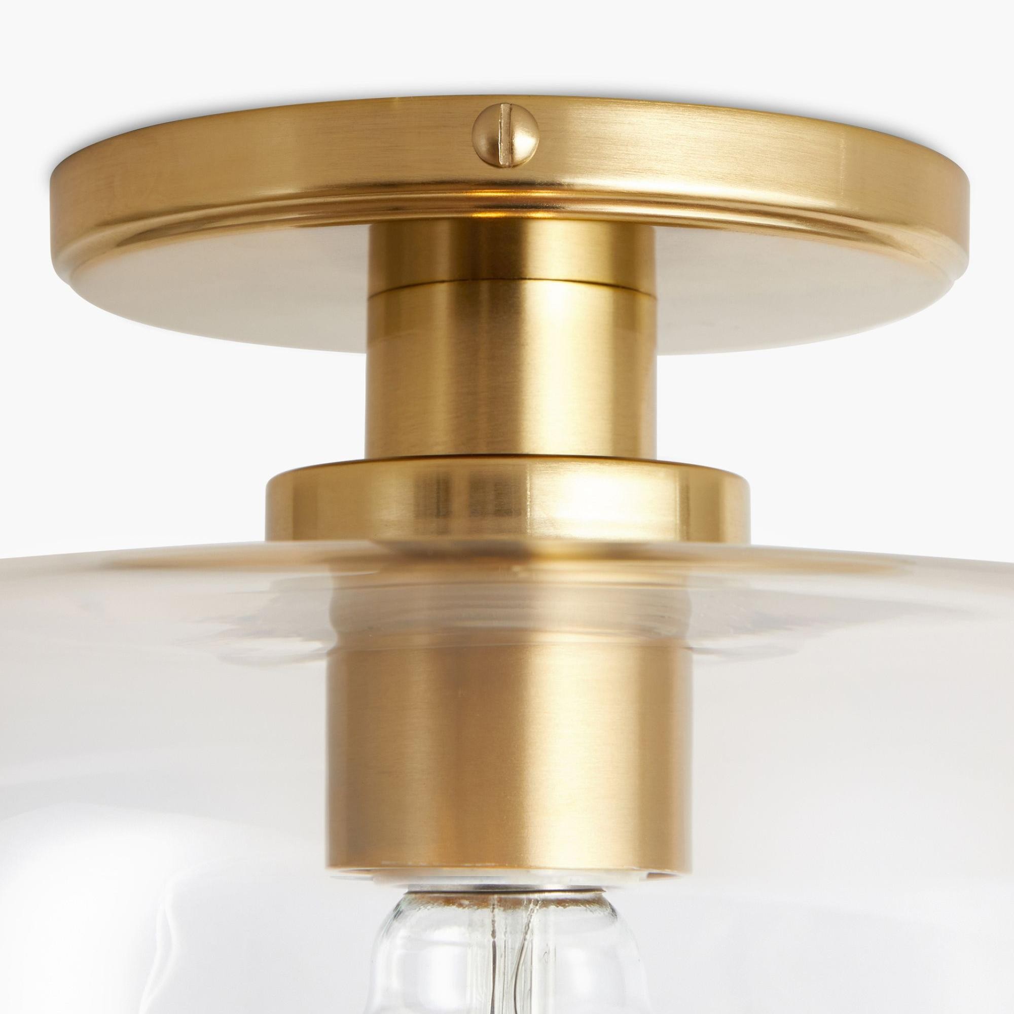 Hannahlee ‎Minimalist Glass Semi Flush Mount Ceiling Light