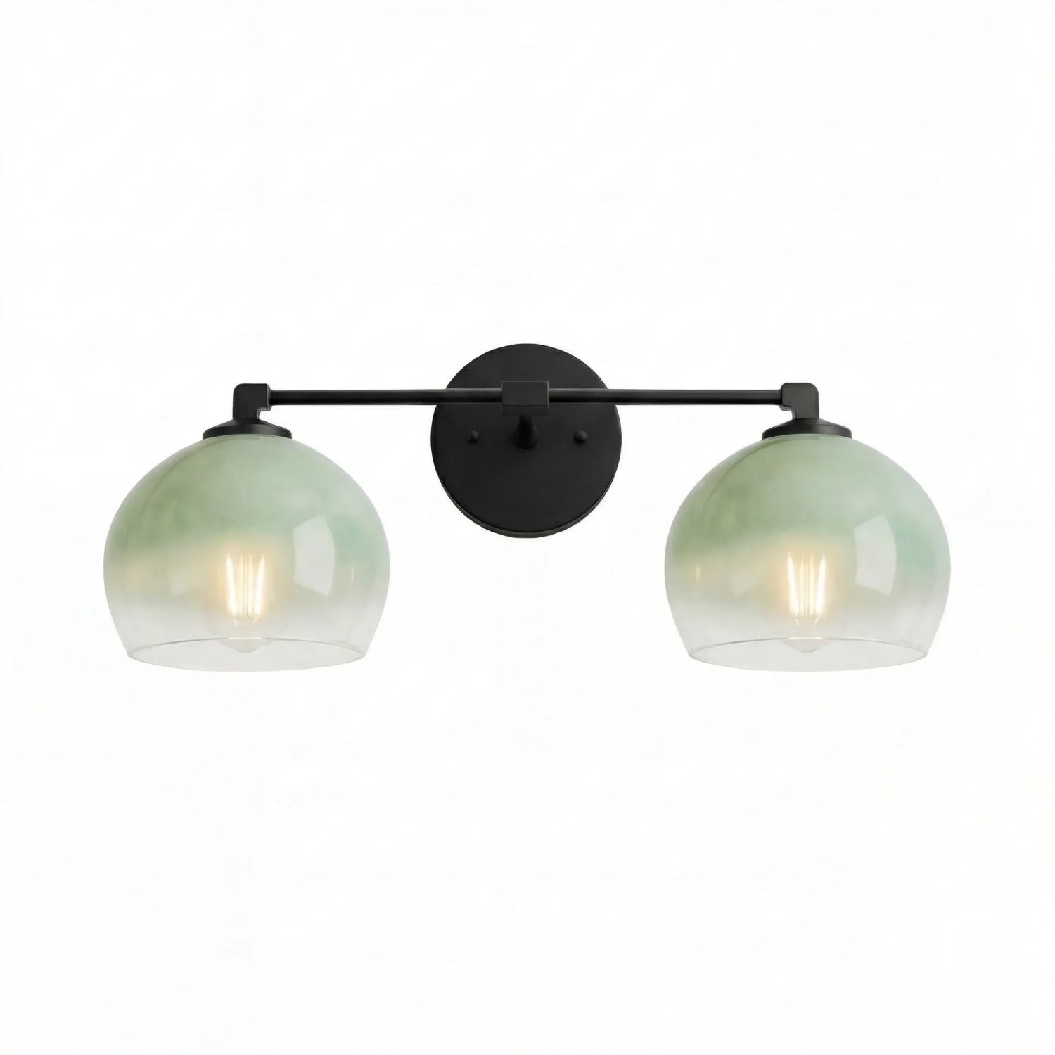 Conrad Vintage 3 Light Bellflower Glass Wall Sconce