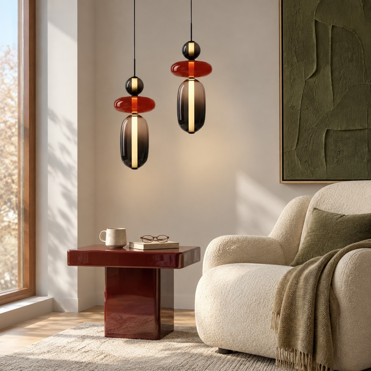 Caterina Modern Colorful Candied Glass Pendant Light
