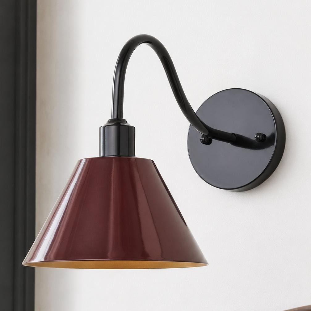 Ferm Minimalist Industrial Tapered Sconce