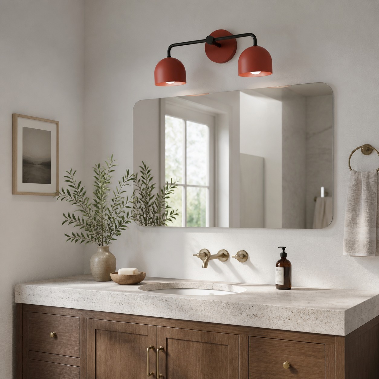 Astair Nordic Metal Multicolored Vanity Sconce