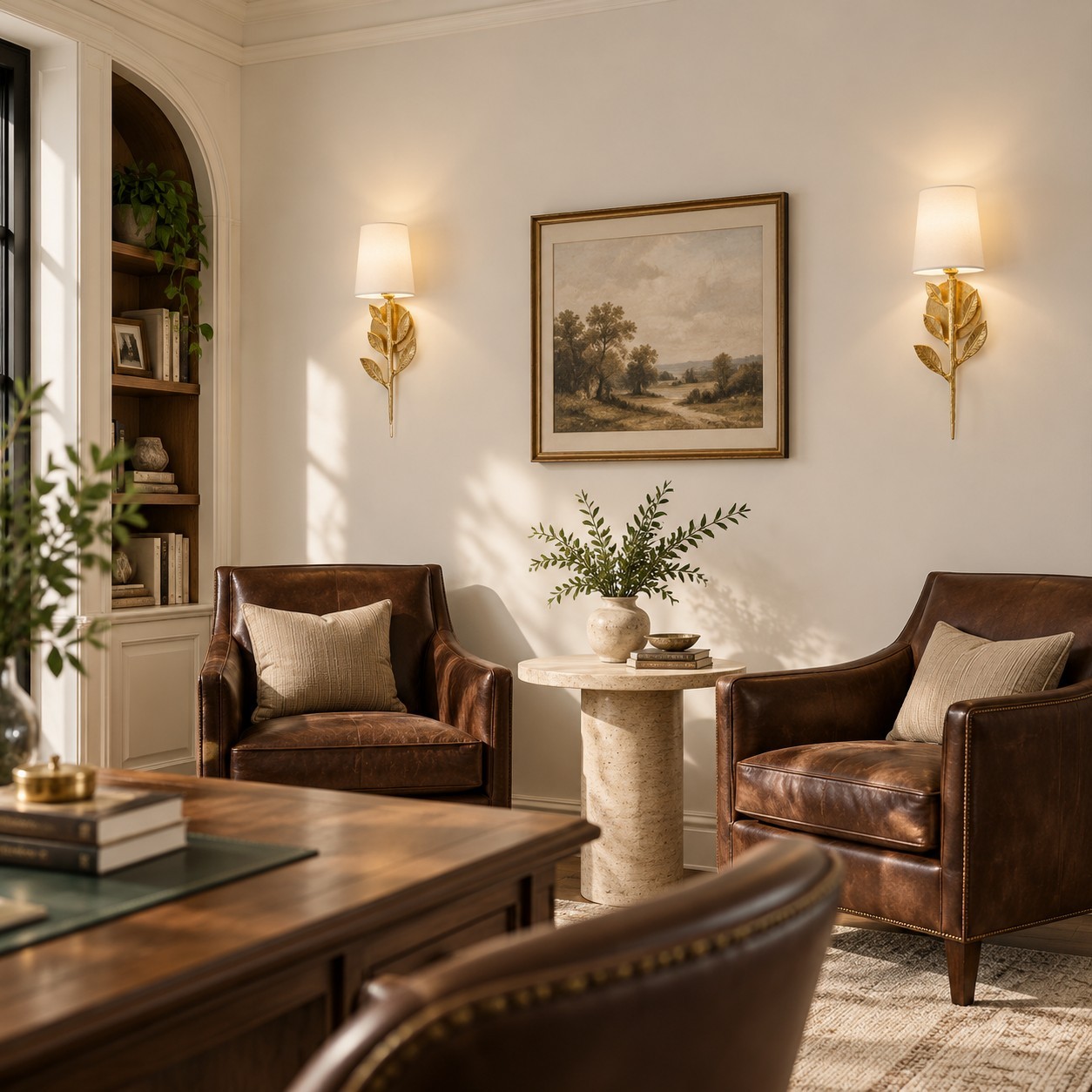 Hemma Retro Leaves And Branch Sconce
