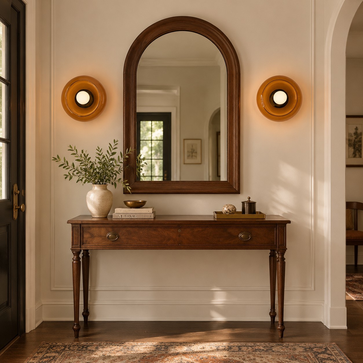 Vega Retro Bowl Shade Wall Sconce