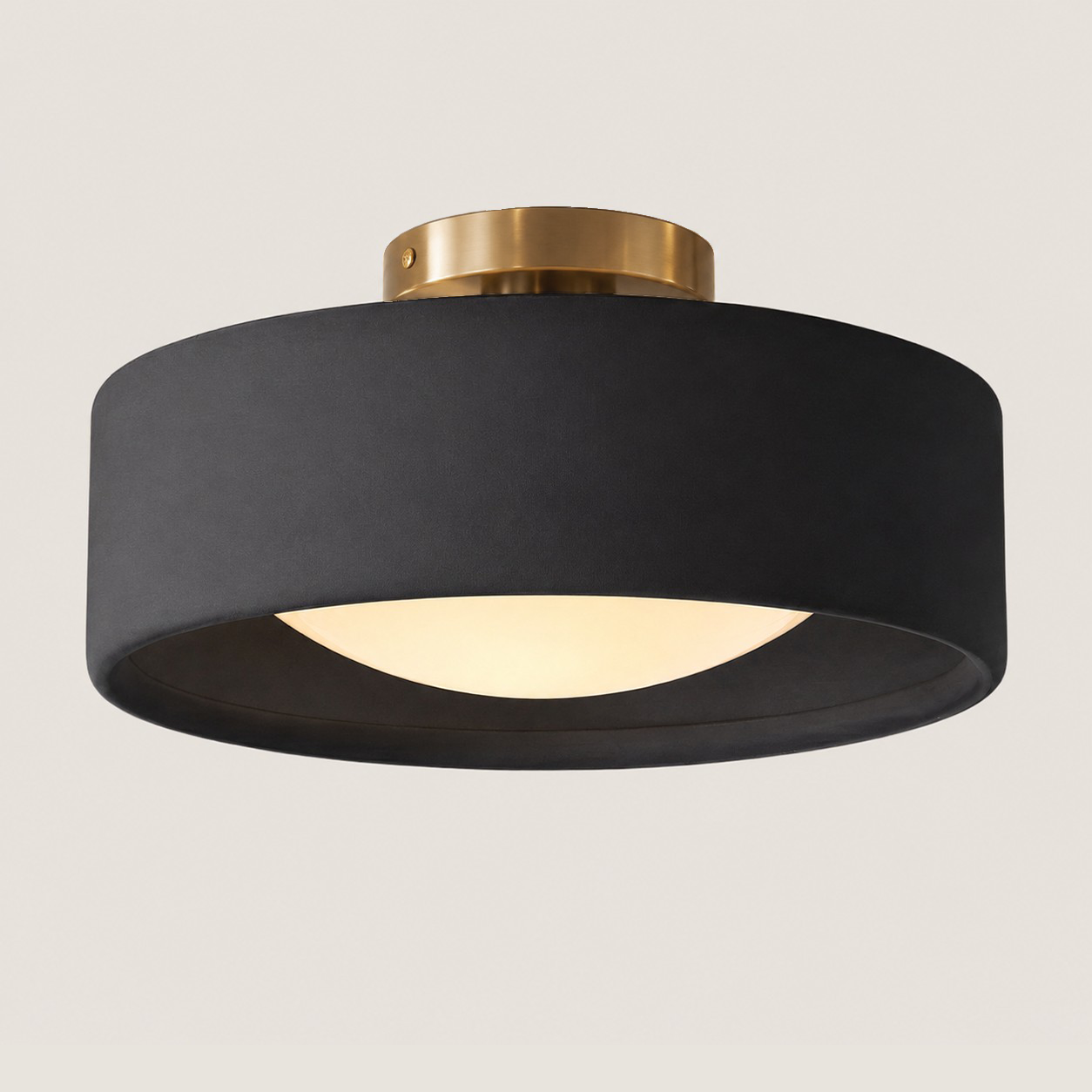 Aura Modern Porcelain Flush Mount Ceiling Light