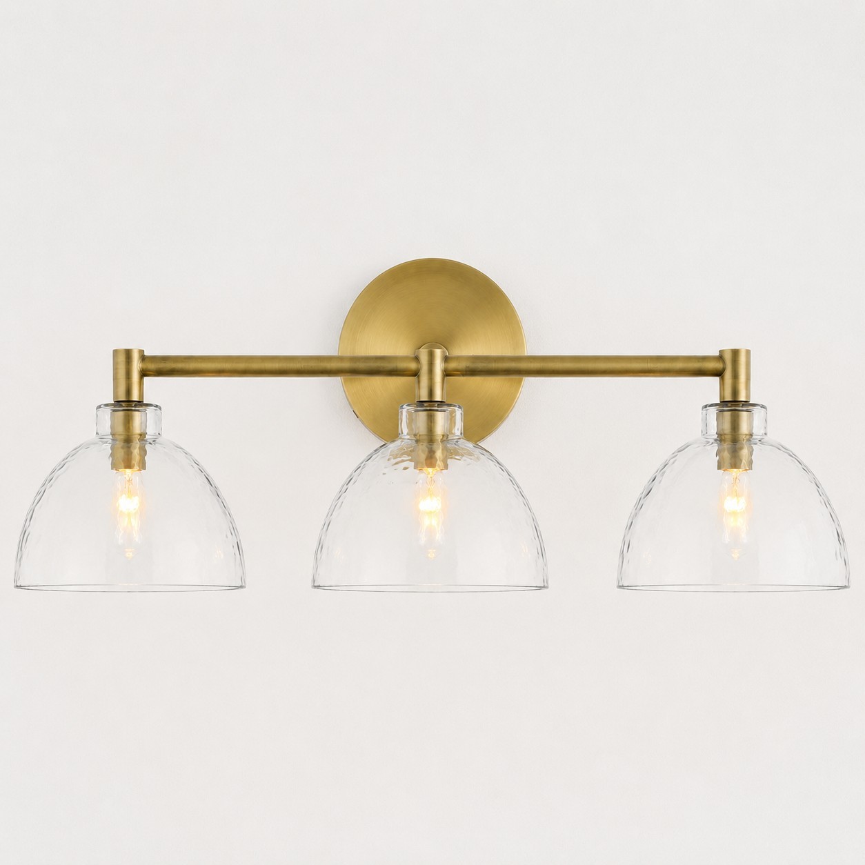 Keen Farmhouse Cooper Recycled Glass Dome Sconce