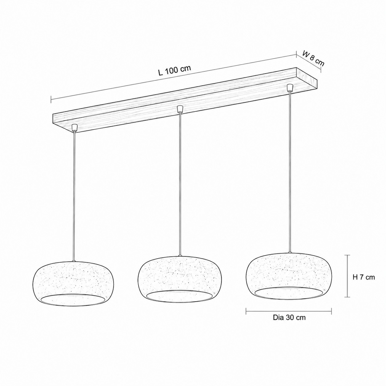 Veloria Scandinavian Travertine Round Pendant Light