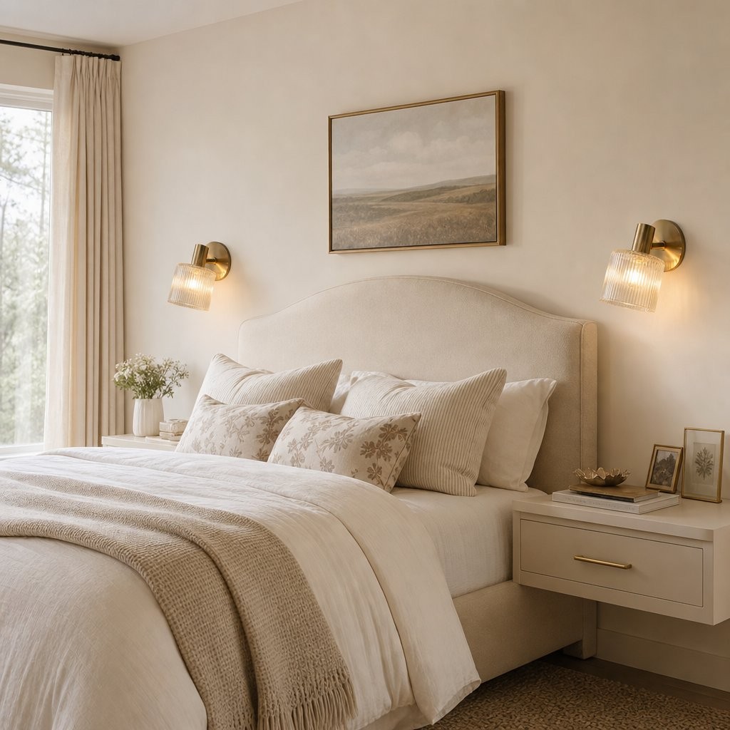 Caris Modern Brass Cylinder Glass Wall Sconce