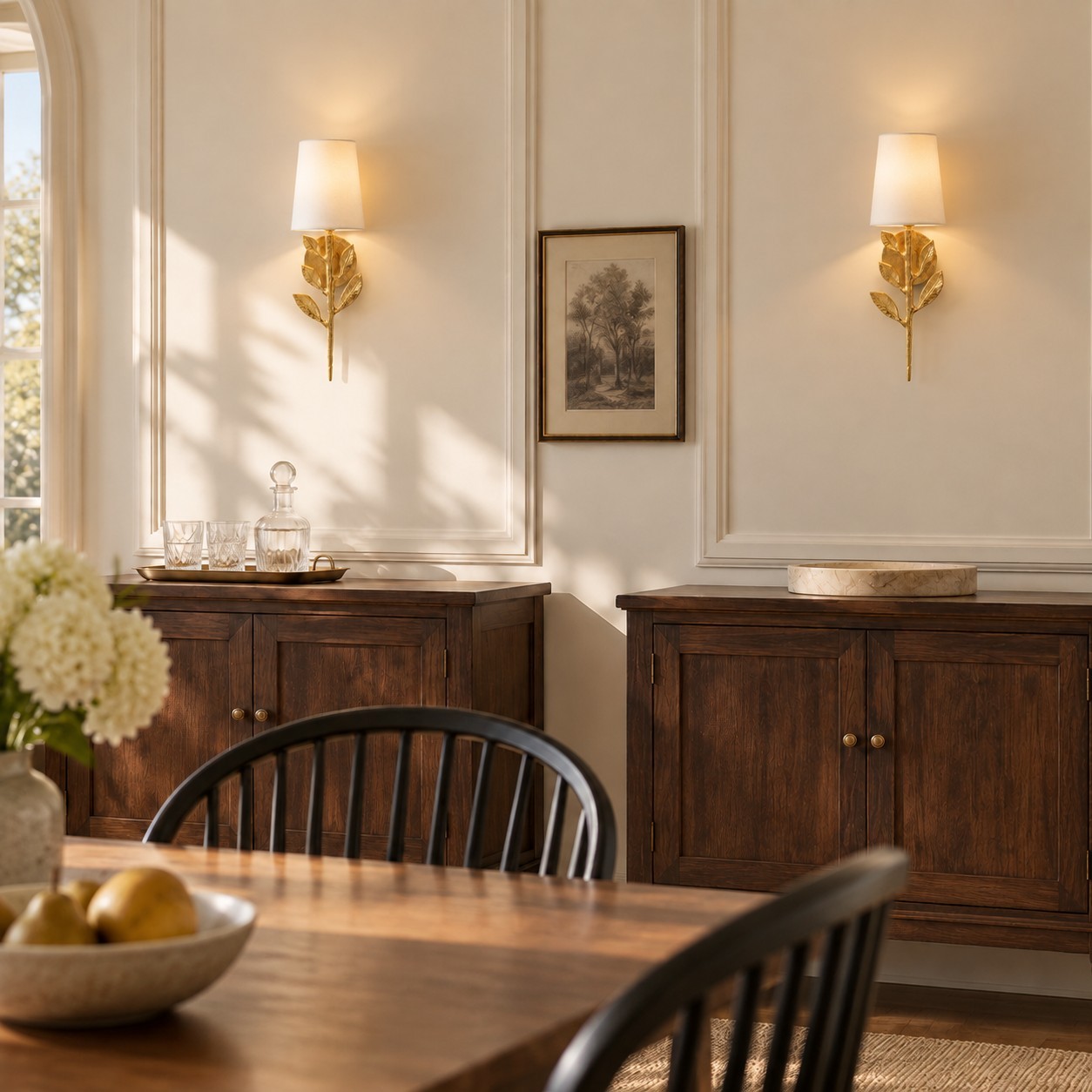 Hemma Retro Leaves And Branch Sconce