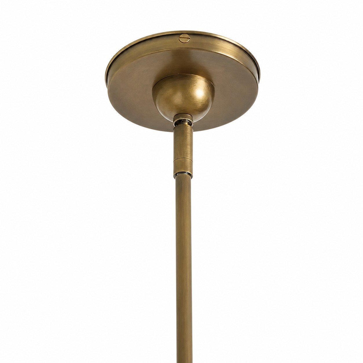 Naomi Modern White Pleated Fabric Brass Pendant Light