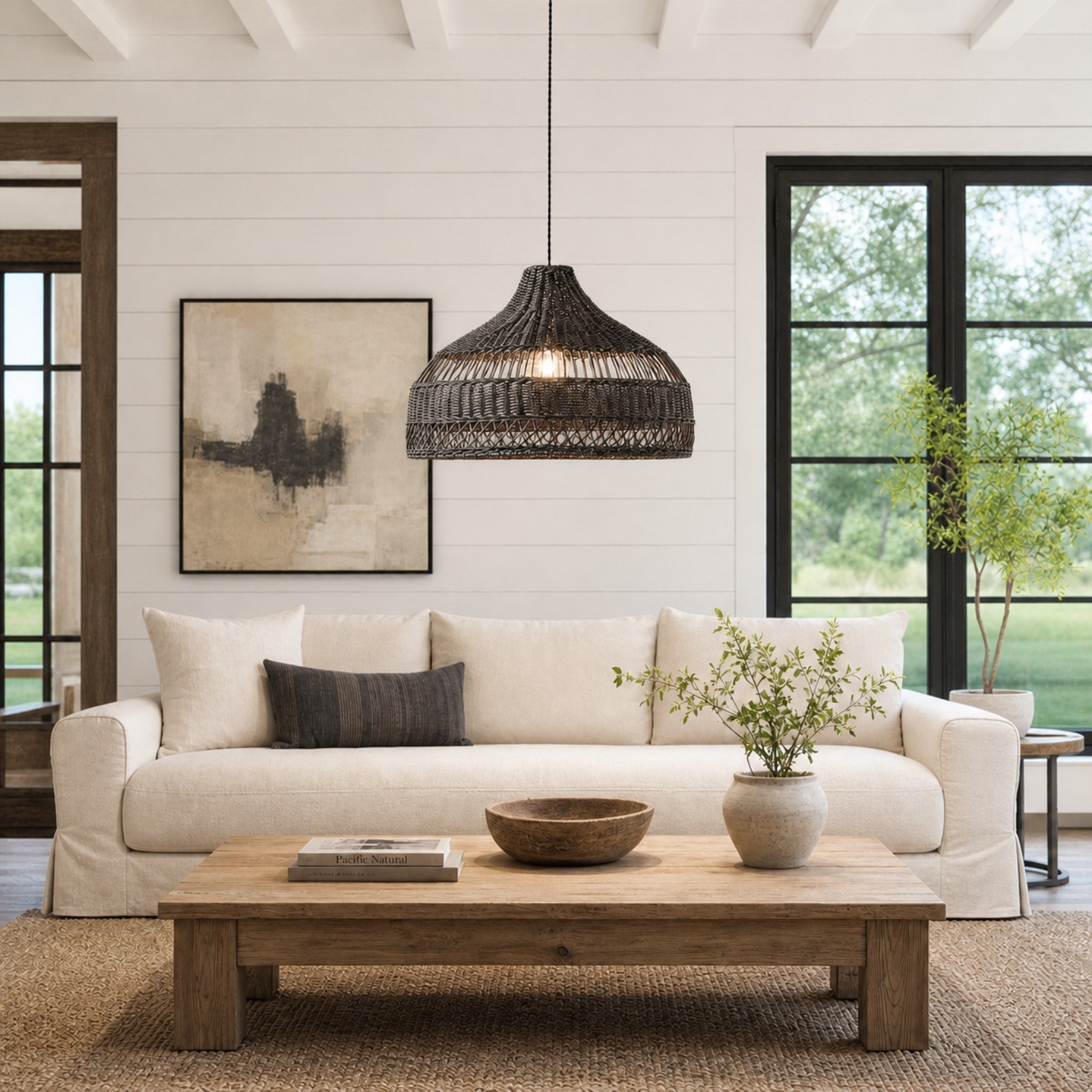 Wisteria Handmade Woven Rattan Pendant Light