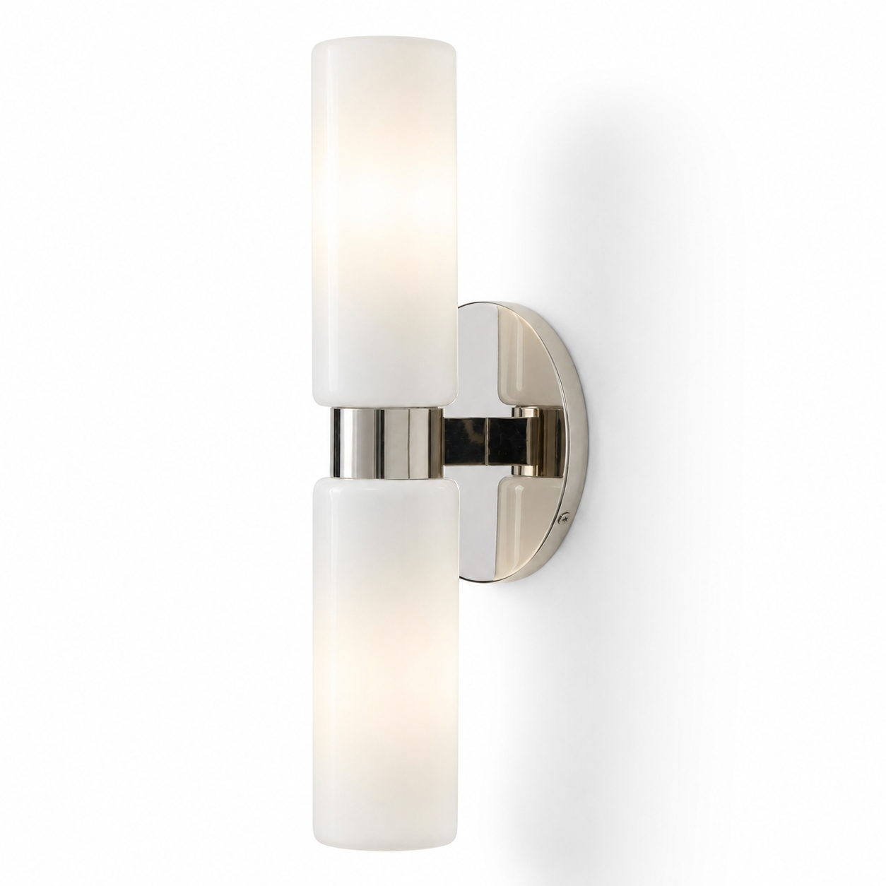 Sinclair Minimalist Glass Double Short Wall Light