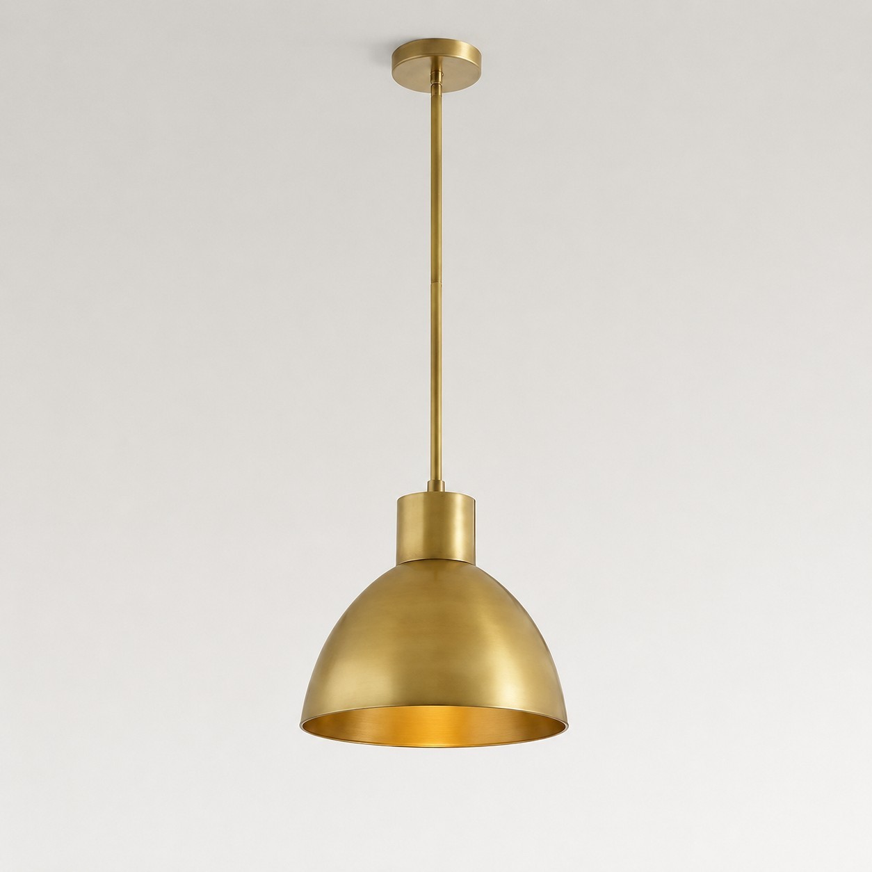 Kaelin Rustic Metal Dome Pendant Light
