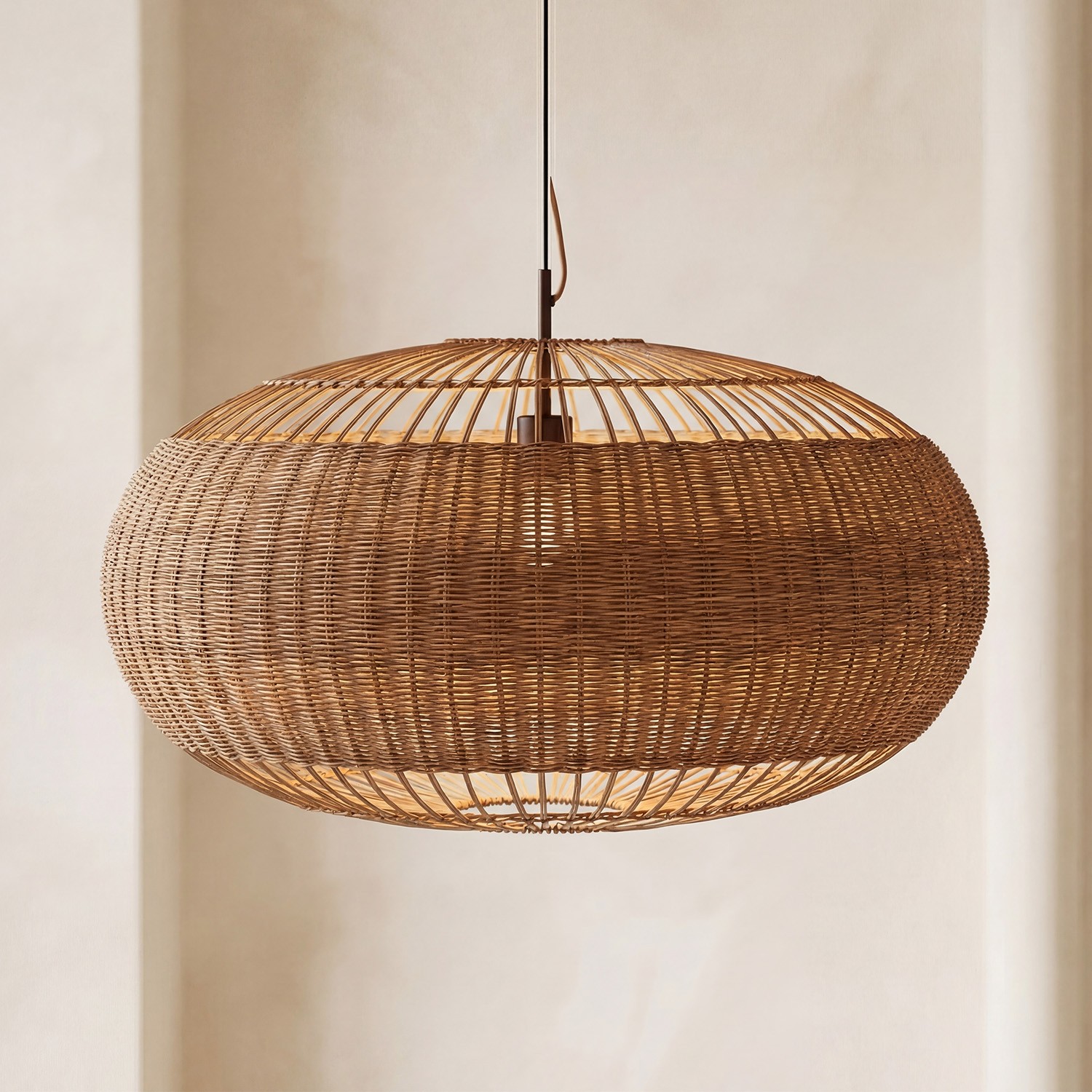Barbara Coastal Rattan Pendant Light Kitchen Island