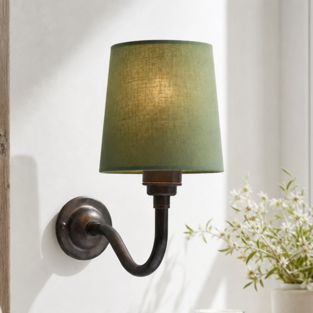 Nyxel Vintage Fabric Small Wall Sconce