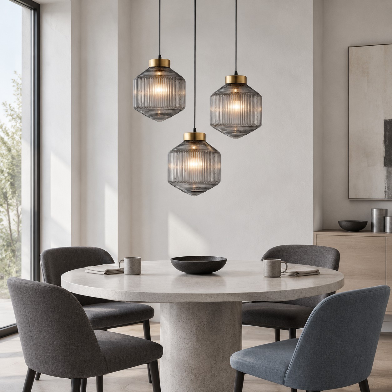Bullard Modern Diamond Glass Pendant Light