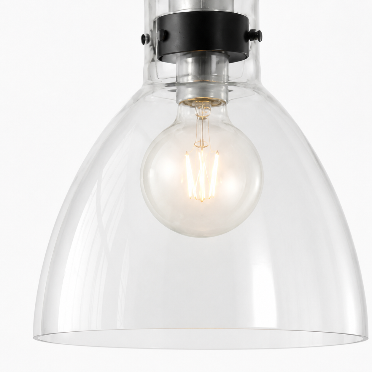 Stellan Vintage Glass Bell Pendant Light
