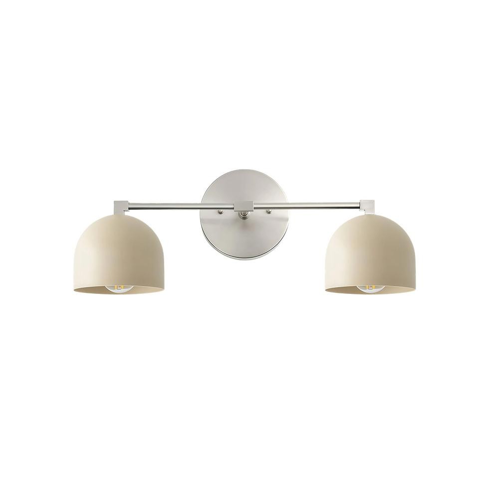 Astair Nordic Metal Deep Dome Vanity Wall Sconce in Rustic Brass