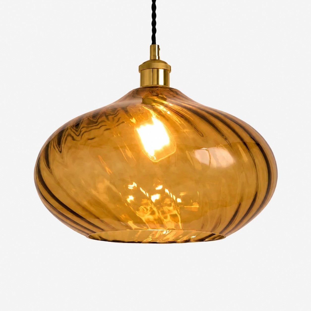 Lunaris Modern Globe Glass Pendant Light