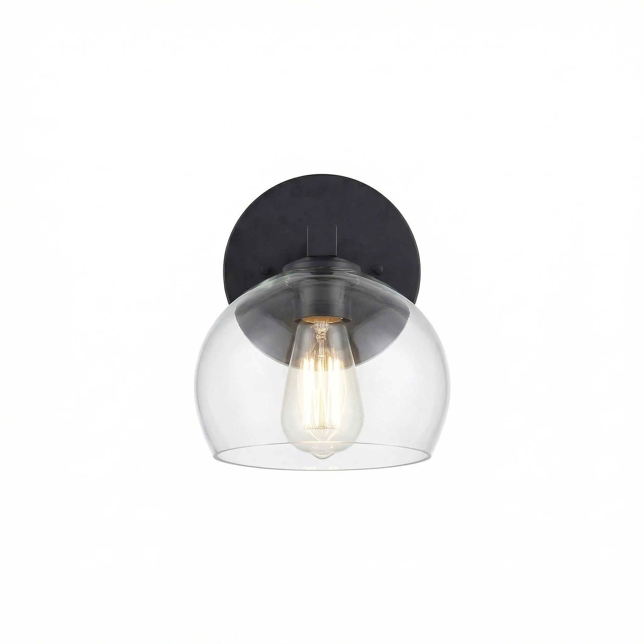 Conrad Vintage 3 Light Bellflower Glass Wall Sconce