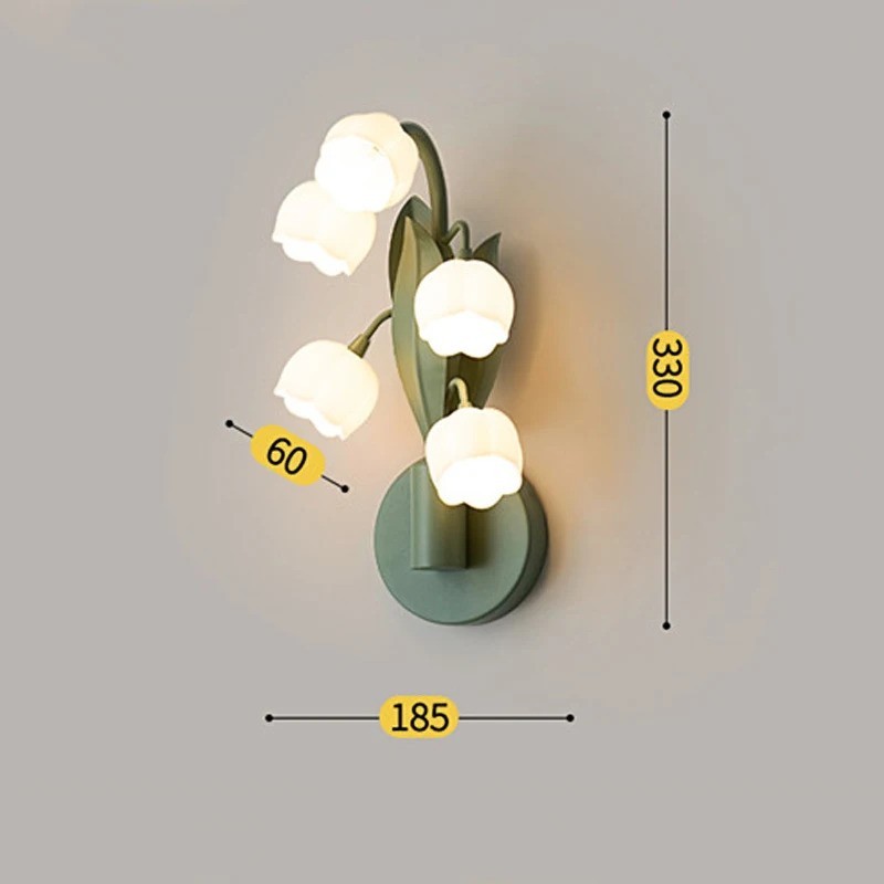 Eudora Lily of The Valley Wall Lamp