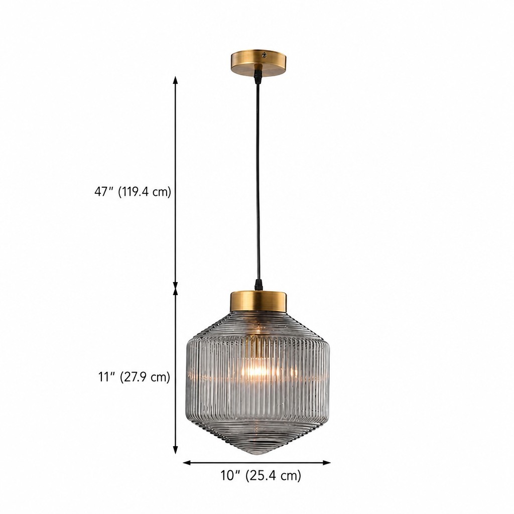 Bullard Modern Diamond Glass Pendant Light