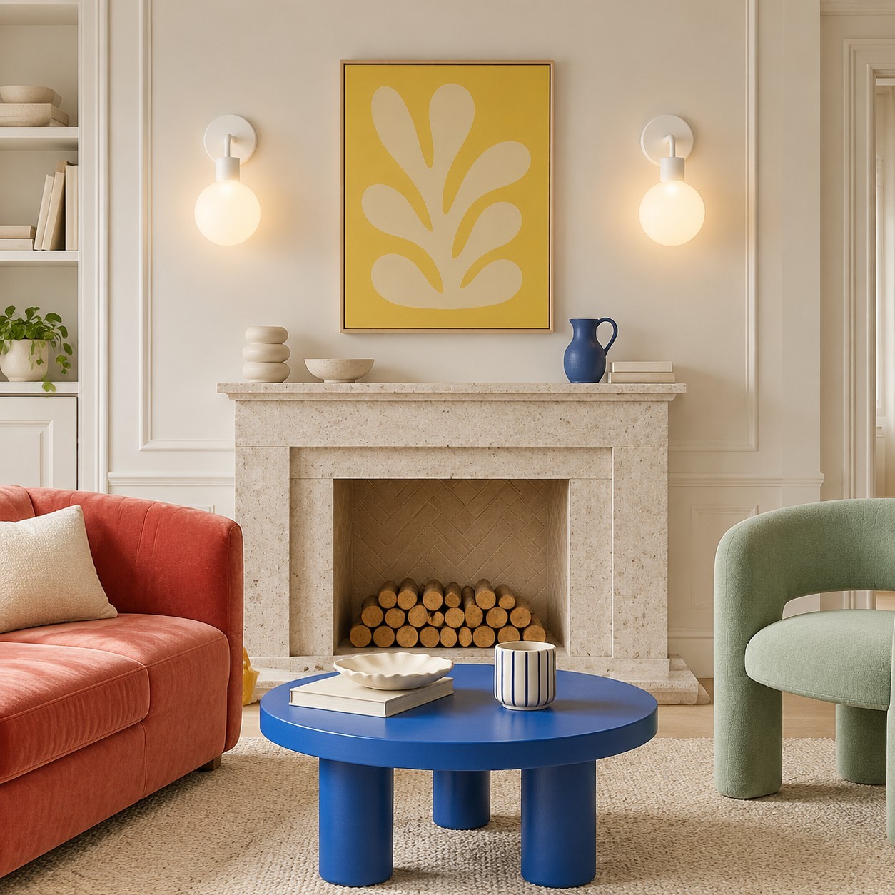 Tessa Modern Rechargeable Colorful Wall Light