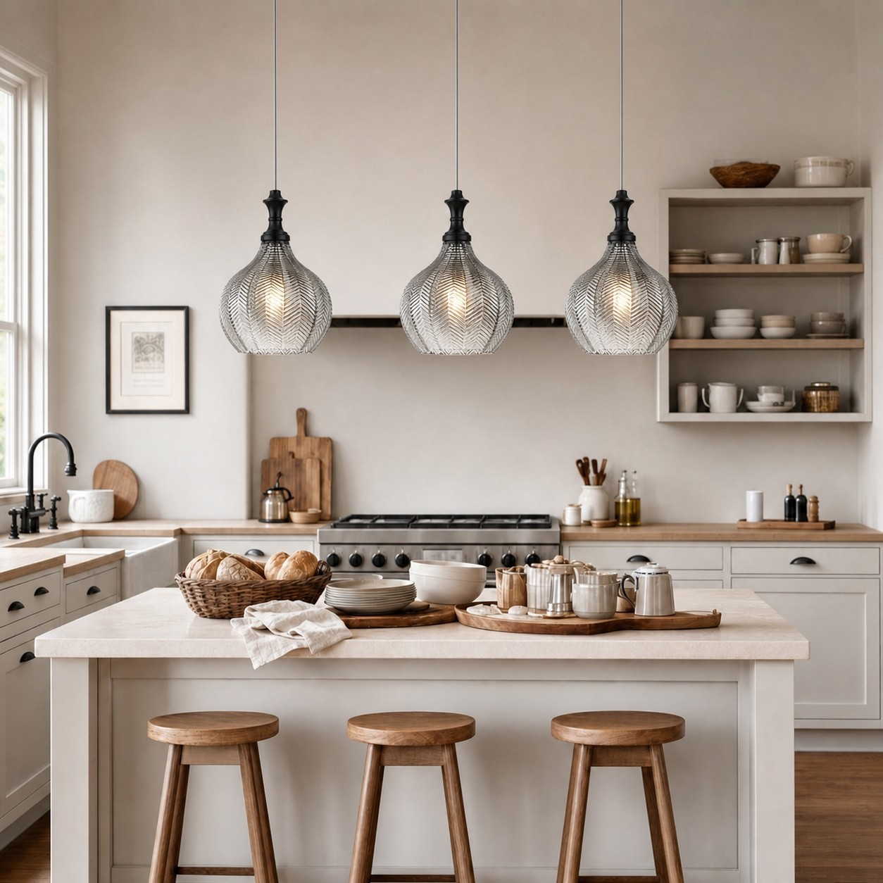 Nyxara Mid-Century Mini Glass Pendant light