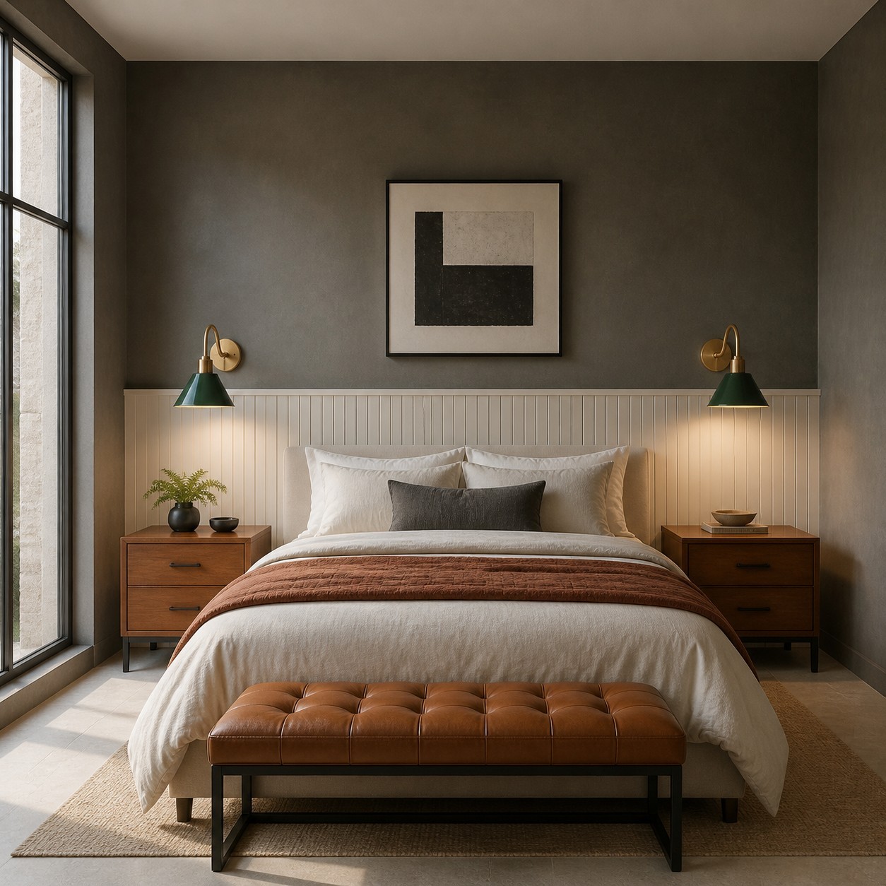 Ferm Minimalist Industrial Tapered Sconce