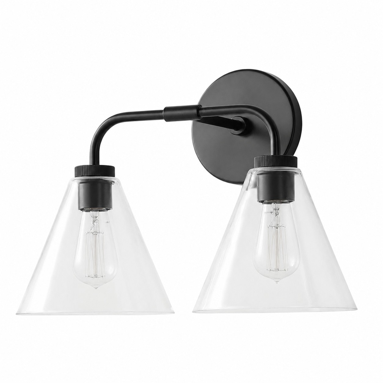 Kaelen Retro Cooper Cone Sconce Light