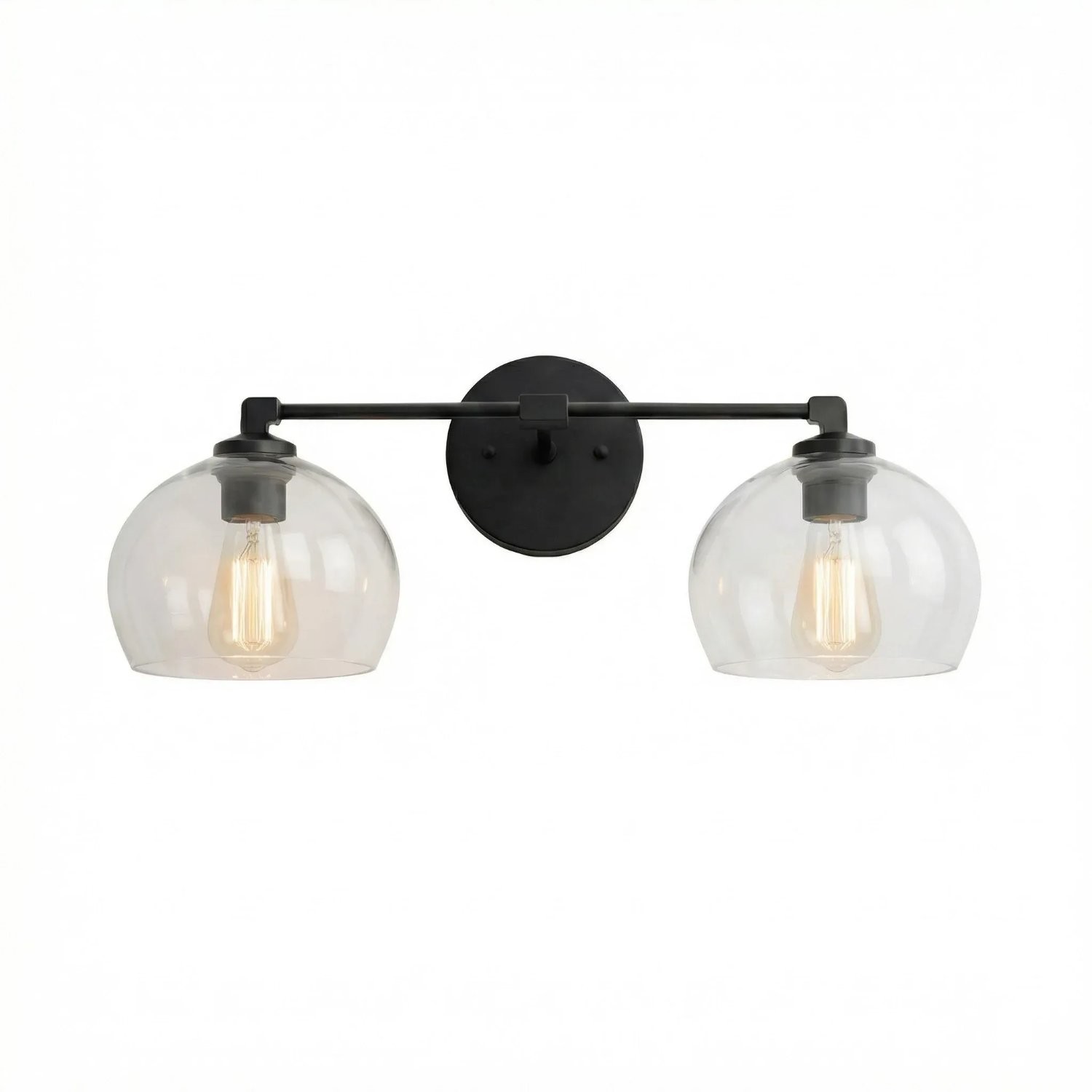 Conrad Vintage 3 Light Bellflower Glass Wall Sconce