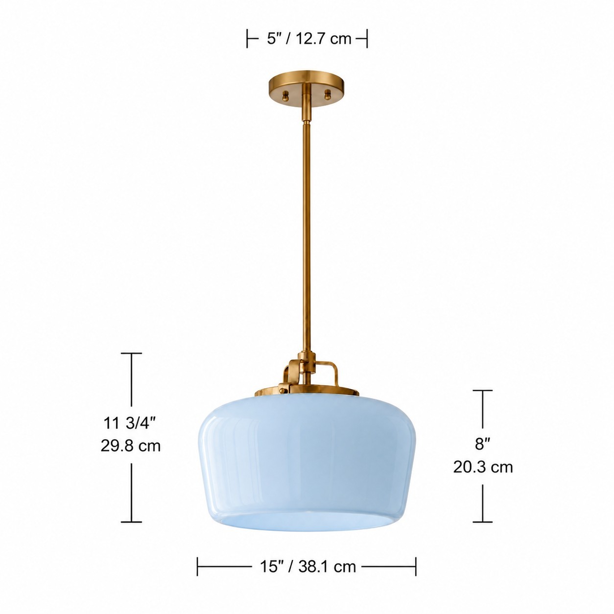 Nathaniel Vintage Brass Rounded Bowl Glass Shade Pendant Light