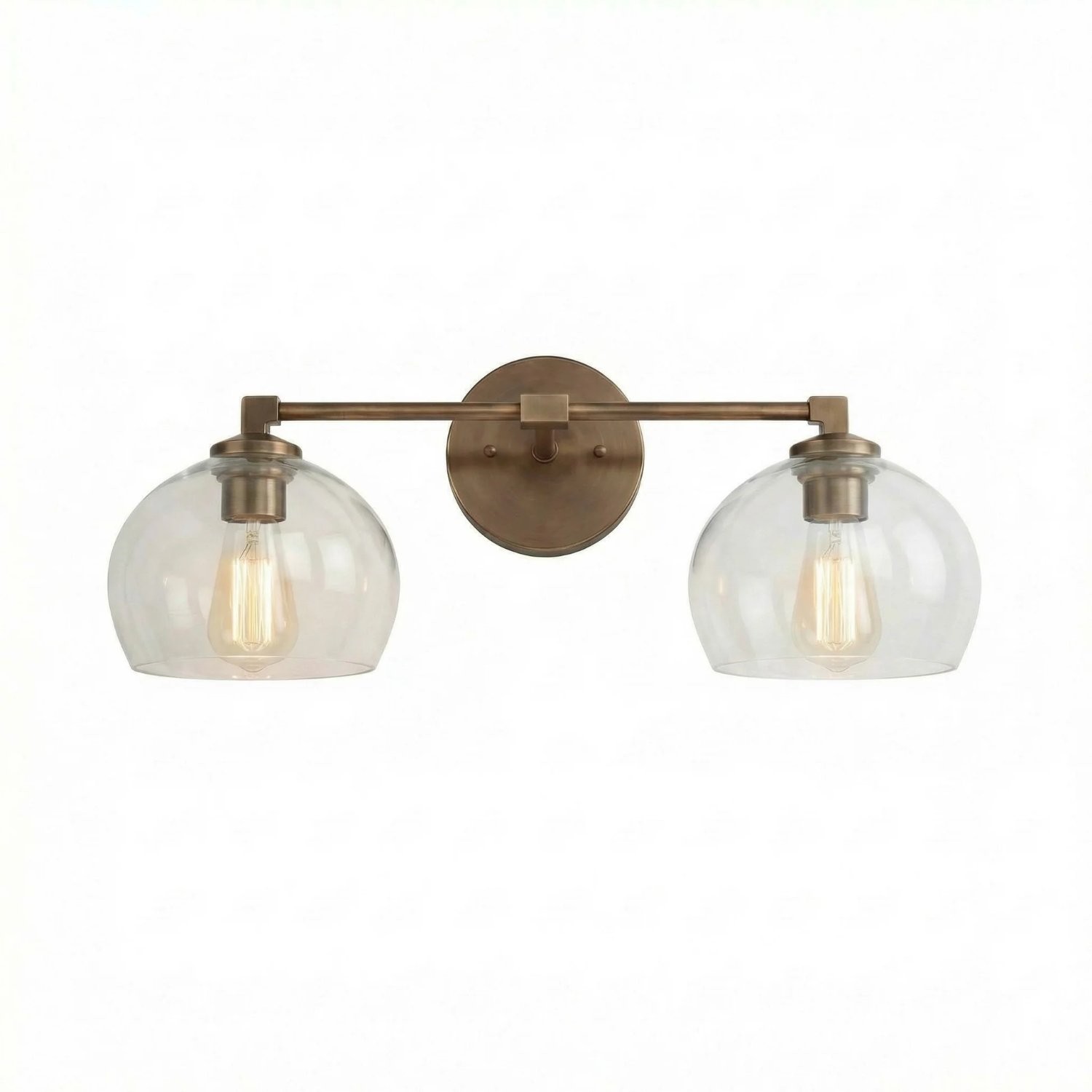Conrad Vintage 3 Light Bellflower Glass Wall Sconce