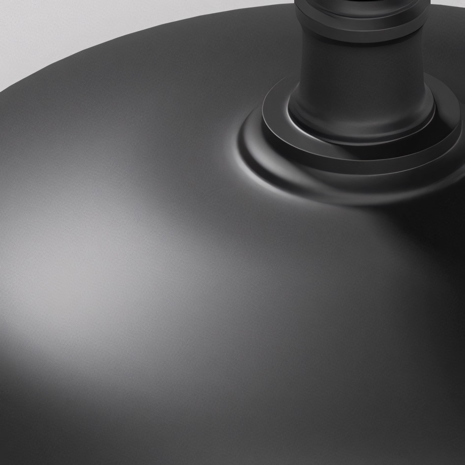 Khyler Scandinavian Carbonized Steel Round Waterproof Ceiling Light