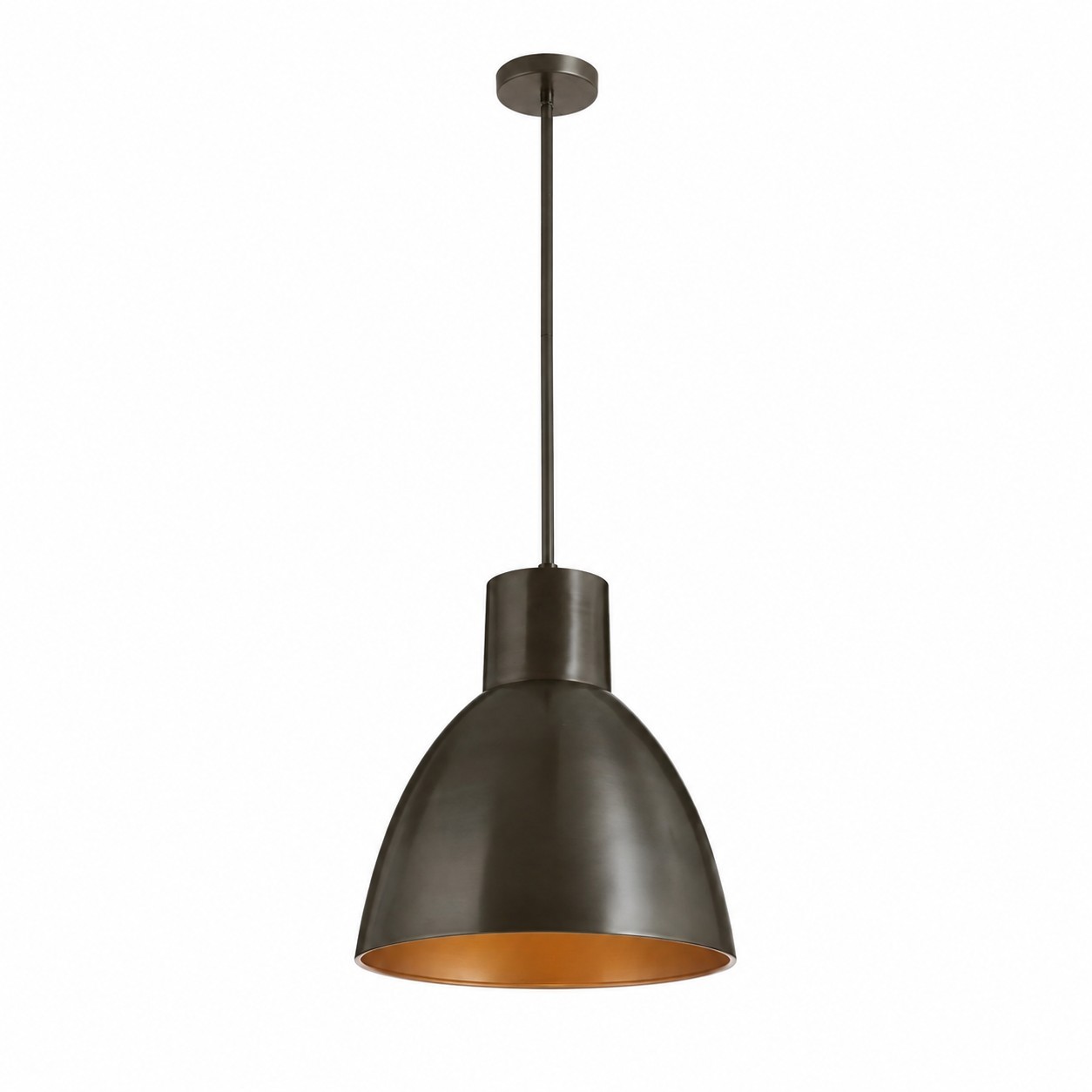 Kaelin Rustic Metal Dome Pendant Light