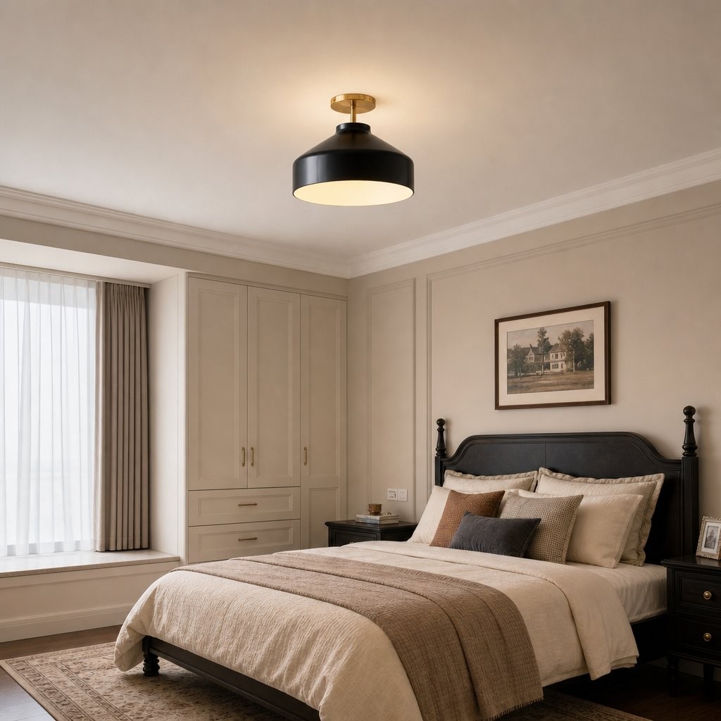 Drilon Nordic Morandi Metal Flush Mount Ceiling Light