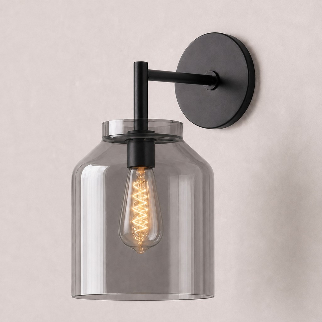 Drilon Nordic Minimalist Morandi Matte Metal Wall Sconce