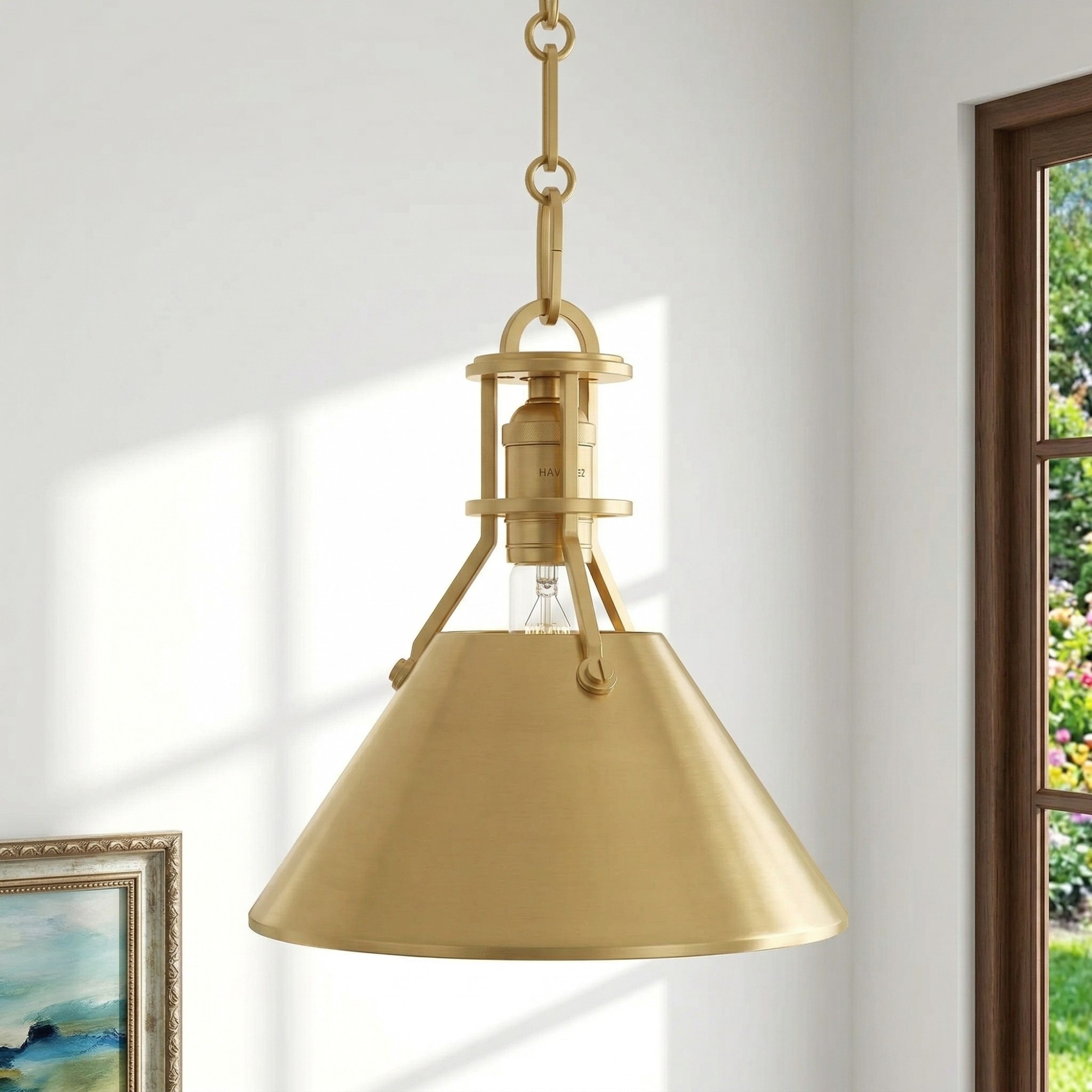Retro Metal Cone Pendant Light