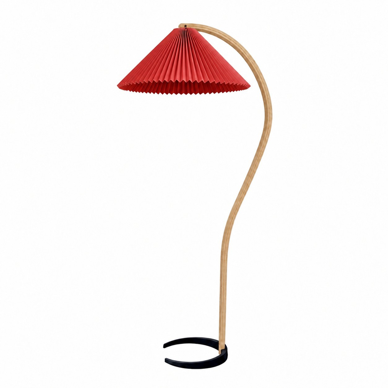 Anamika Vintage Mid Century Wooden Floor Lamp