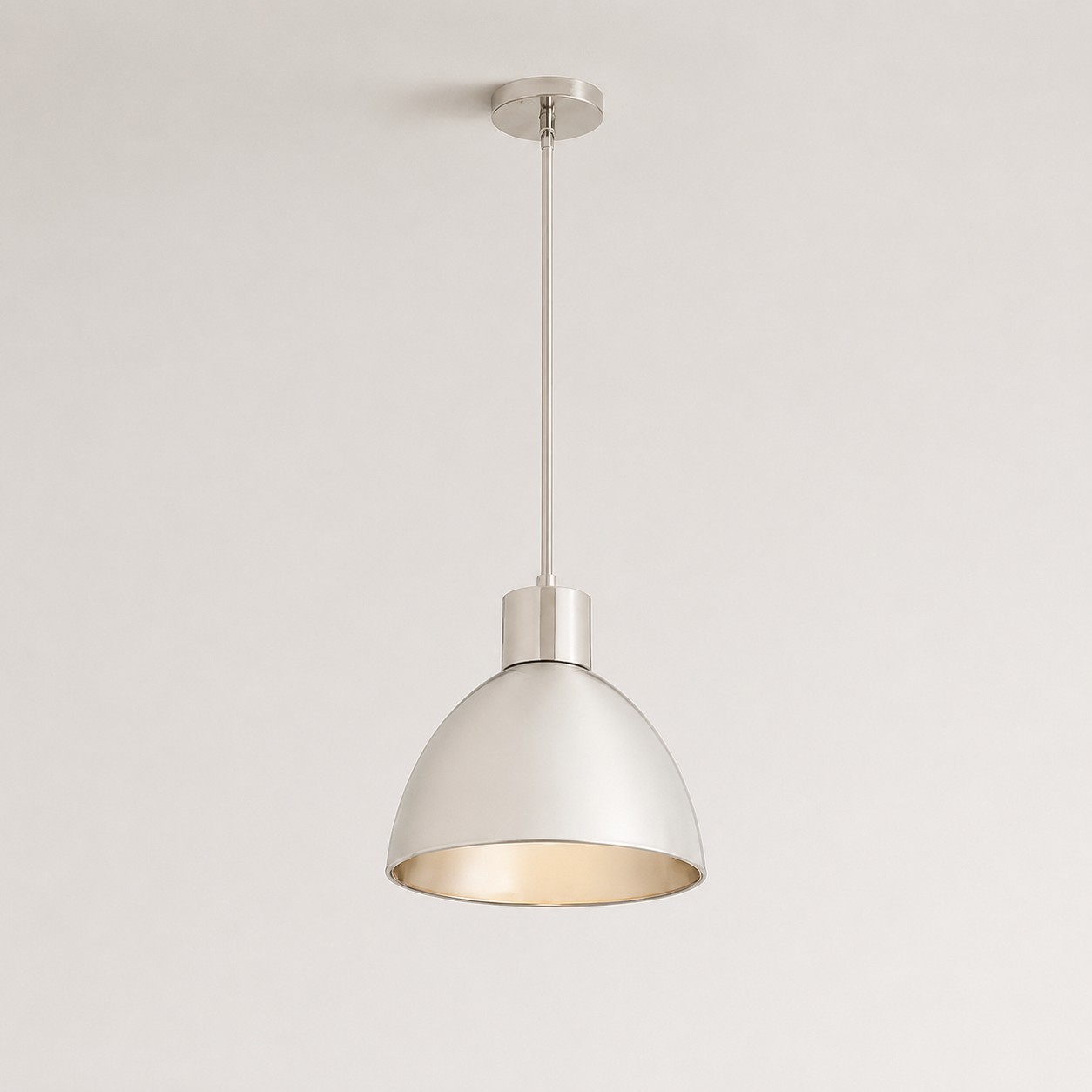 Kaelin Rustic Metal Dome Pendant Light
