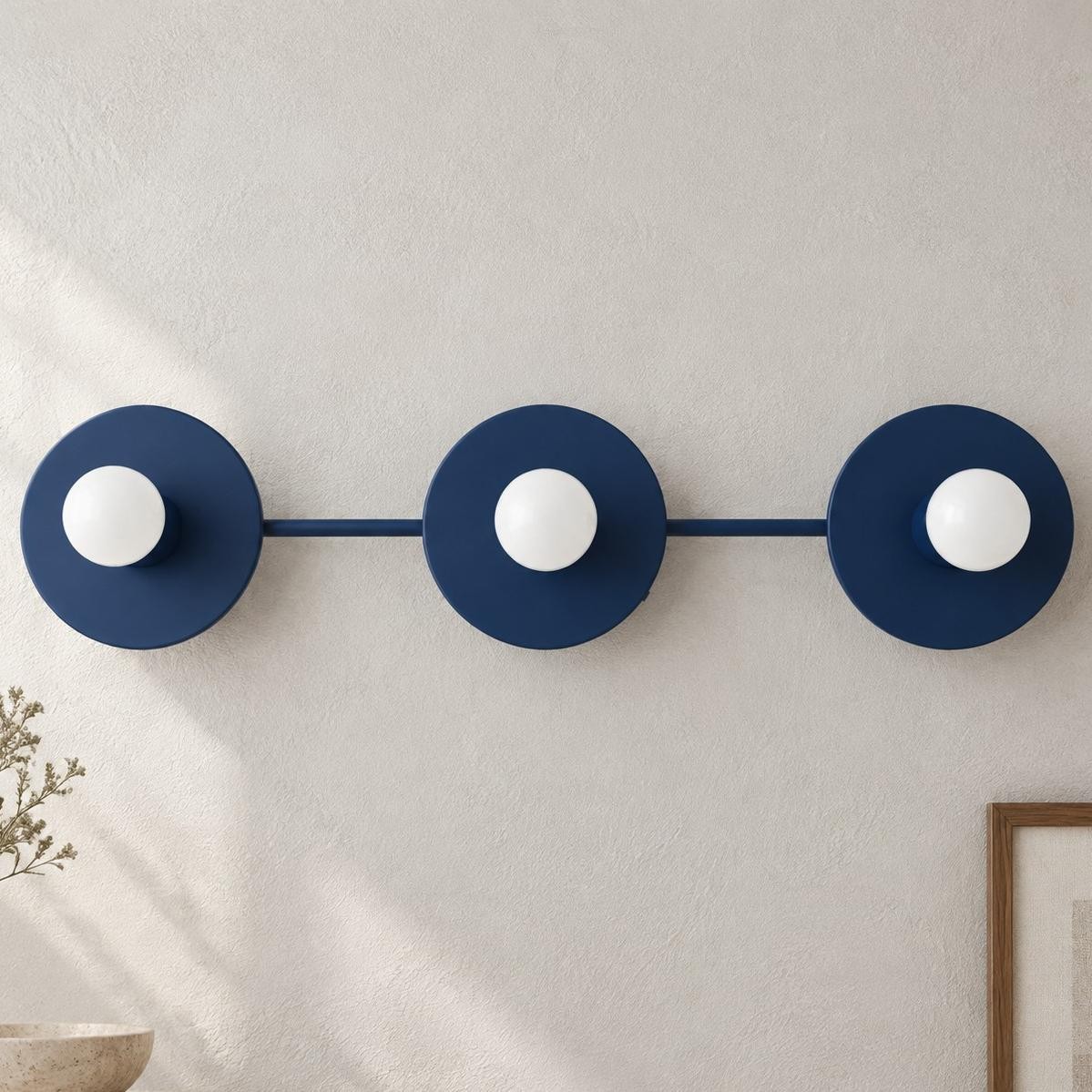 Marnie Nordic Colorful 3 Light Vanity Wall Light