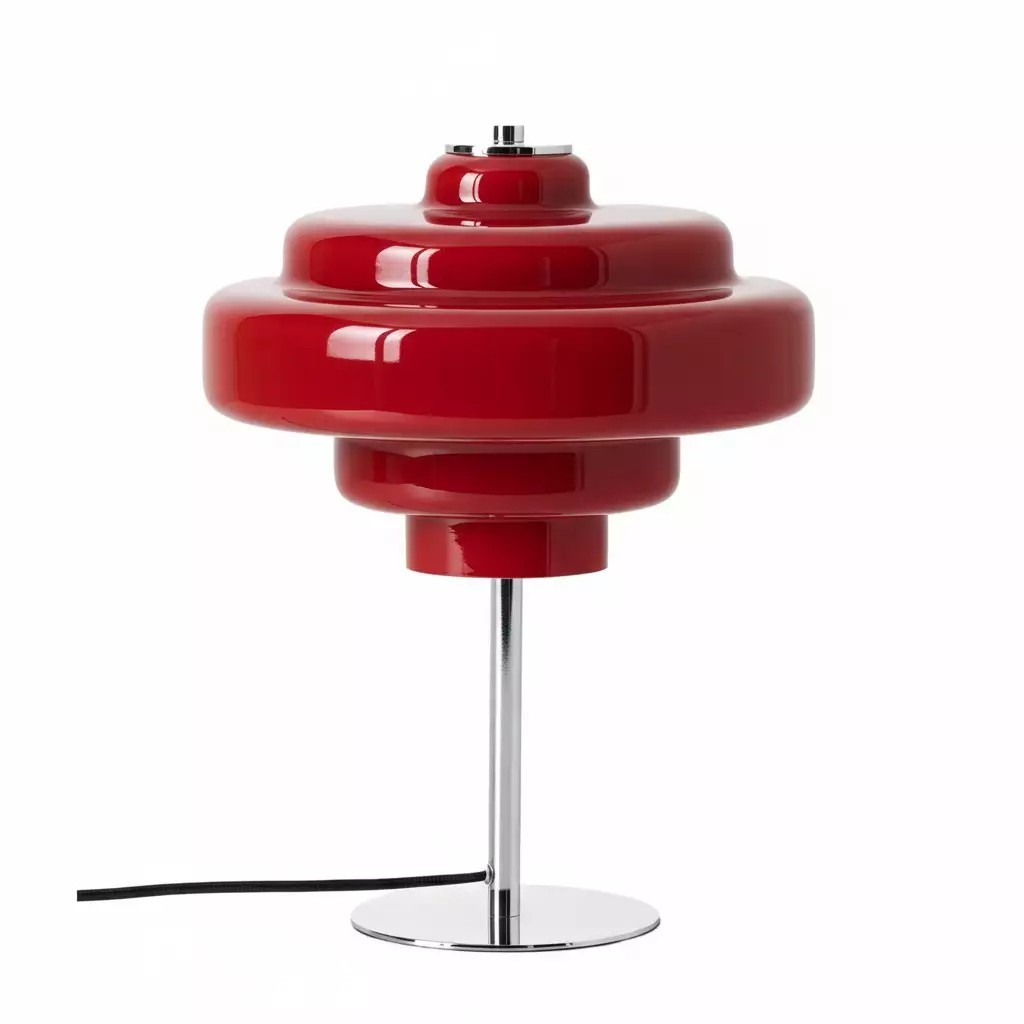 Yves Retro Multiple Colors Tiered Glass Table Lamp