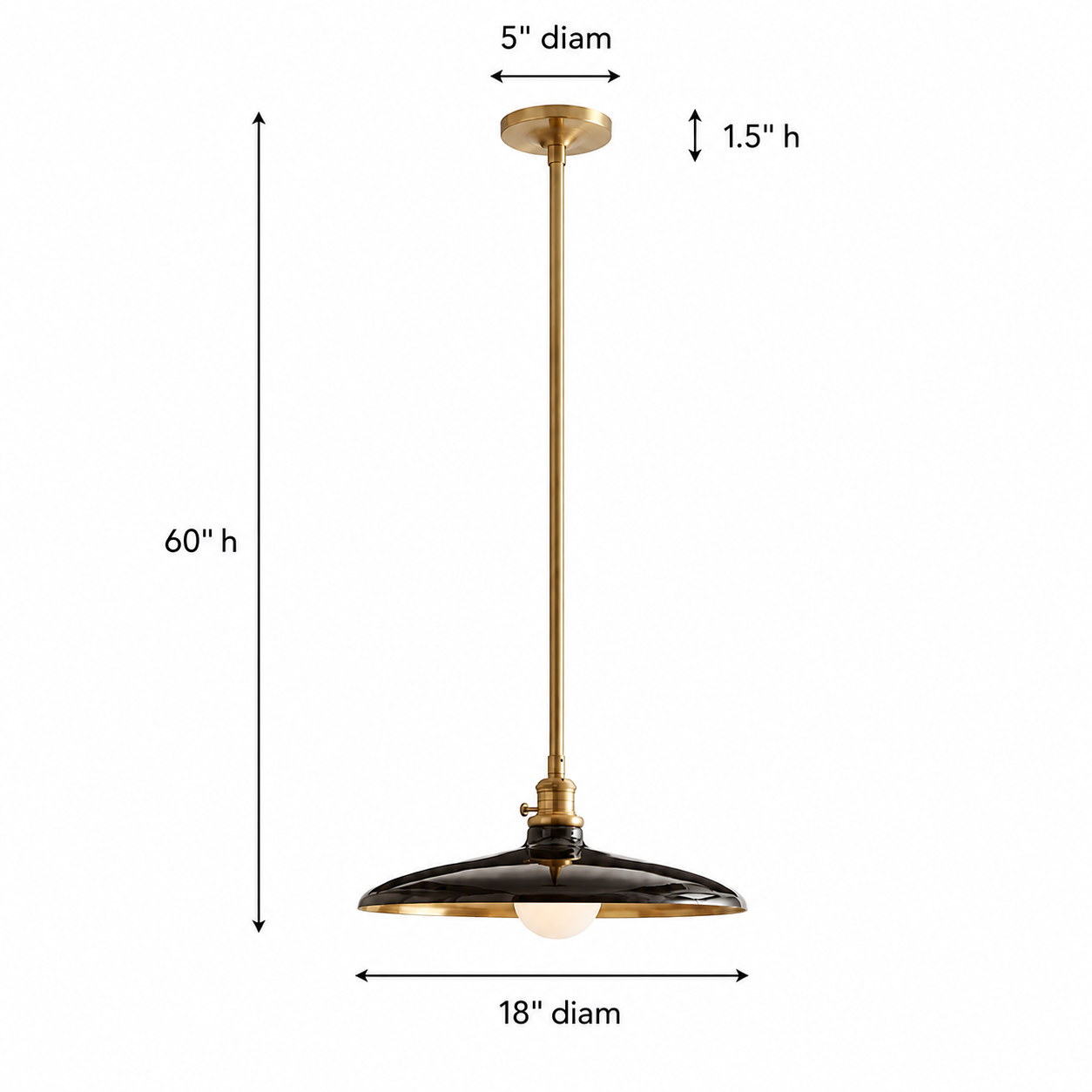 Dulcinea Farmhouse Retro Metal Pendant Light